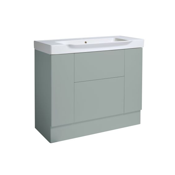 Roper Rhodes Academy 1000 Freestanding Basin Unit with Double Drawer - Agave Gloss