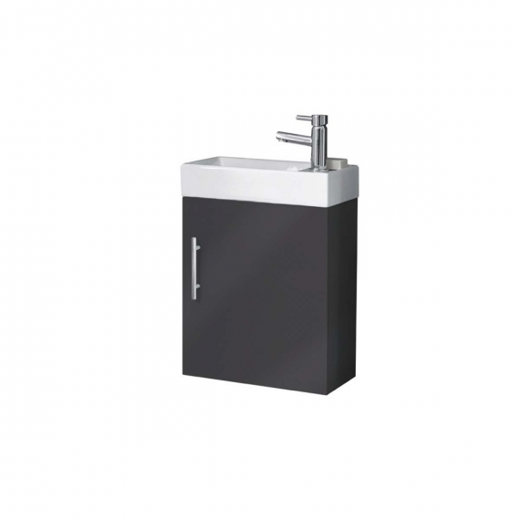 Scudo  Lanza Cloakroom Vanity Wall Mounted Anthracite  LANZAWALL-ANTHRACITE