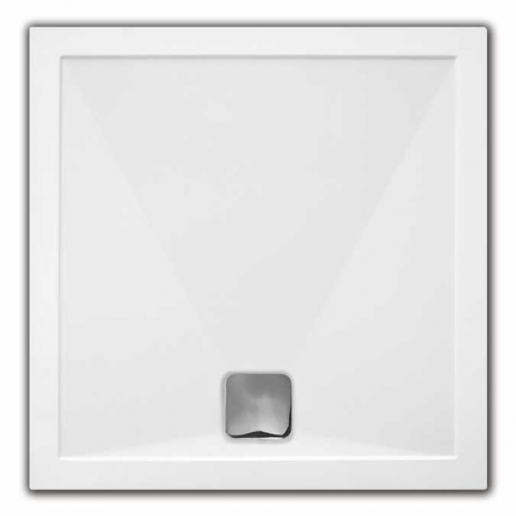 TrayMate Square TM25 Elementary 700 x 700mm White Shower Tray