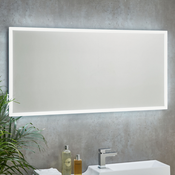 Scudo Mosca LED Mirror with Demister Pad and Shaver Socket 1200x600mm MIRROR003
