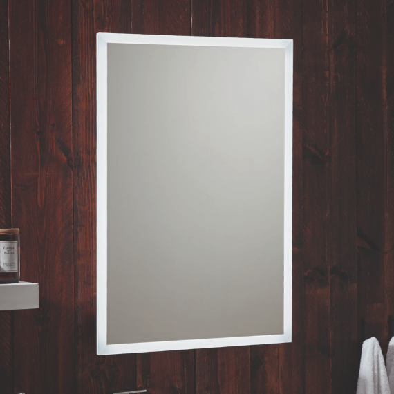 Scudo Mosca LED Mirror with Demister Pad and Shaver Socket and Bluetooth 500x700mm MIRROR004USB