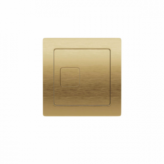 Scudo Brass Dual Flush Plate Square  SQUARE-CISTERN-BRASS