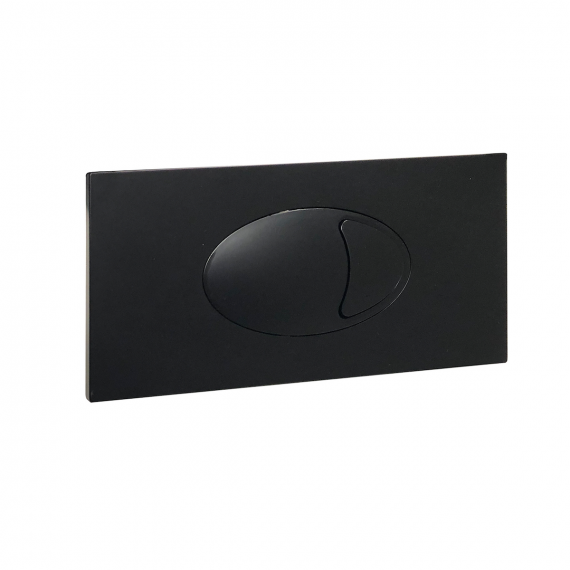 Scudo Large Black Dual Flush Plate & Access Panel 240x120mm CISTERN-BUTTON-BLACK