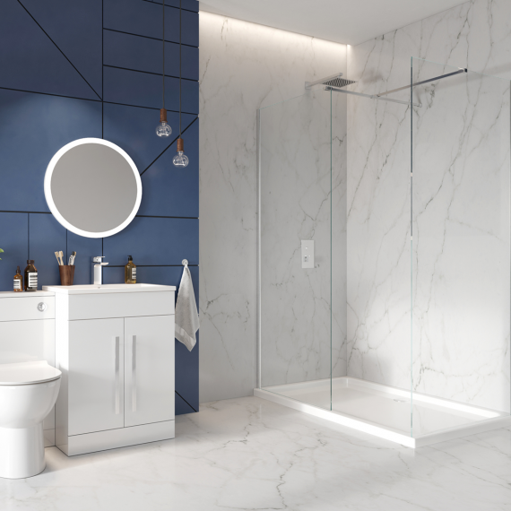 Scudo S8 8mm Wetroom Panel 1100 x 2000 mm S8-WET1100CHR