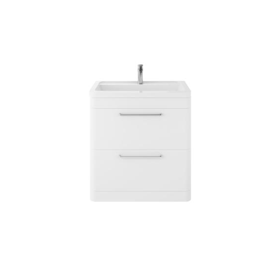 Hudson Reed Floor Standing 800mm Cabinet & Ceramic Basin Pure White SOL103A