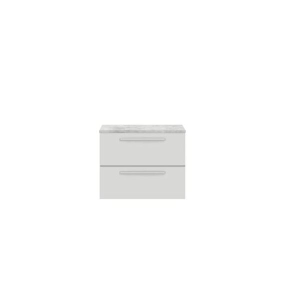 Hudson Reed 720mm Cabinet & Grey Worktop Gloss Grey Mist QUA014LBG