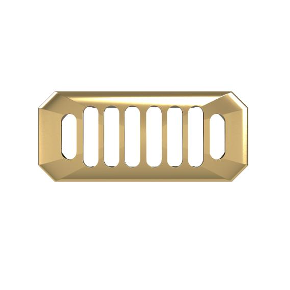 Hudson Reed Richmond Brushed Brass Overflow Cover Brushed Brass OVFL03C