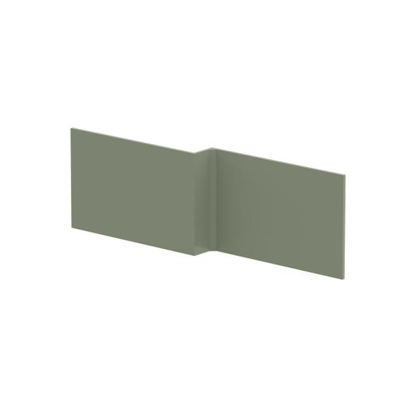 Hudson Reed 1700mm Shower Bath Front Panel Satin Green NMP835