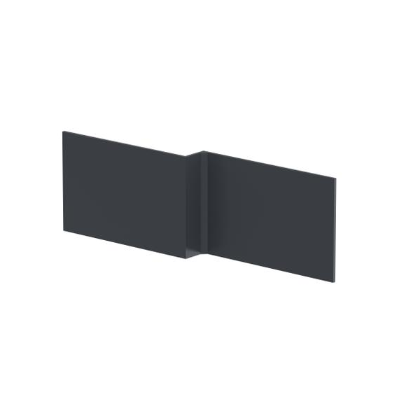 Hudson Reed 1700mm Shower Bath Front Panel Satin Anthracite NMP1435