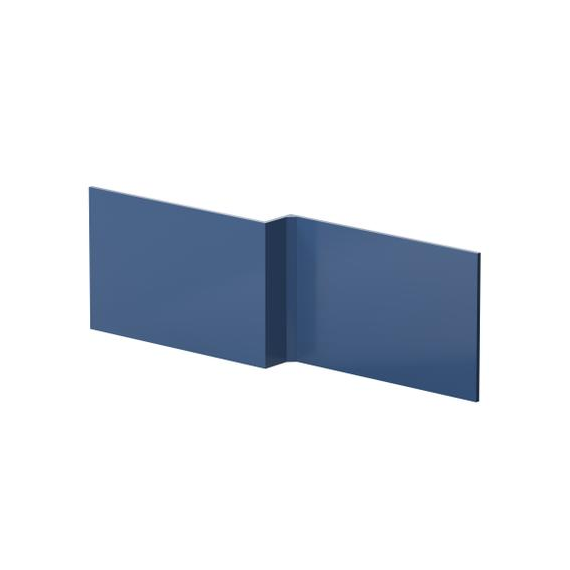 Hudson Reed 1700mm Square Shower Bath Front Panel Satin Blue MOF373