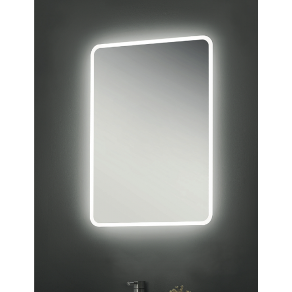 Angus Slimline 600 x 800mm LED Touch Mirror With Demister Pad
