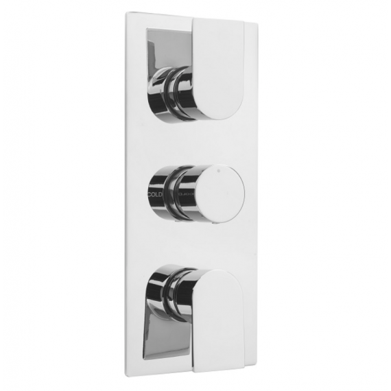 Sagittarius Kvell Concealed 3 Way Thermostatic Shower Valve Chrome