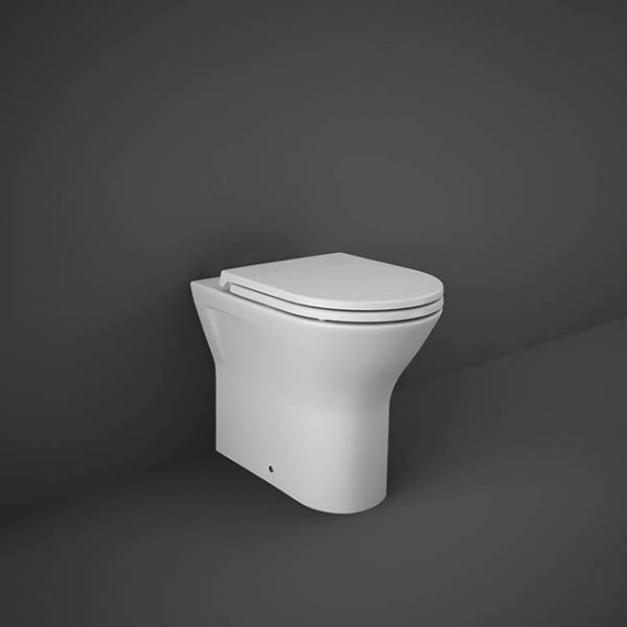 RAK Feeling Back To Wall Rimless Curved Toilet Pan Matt White