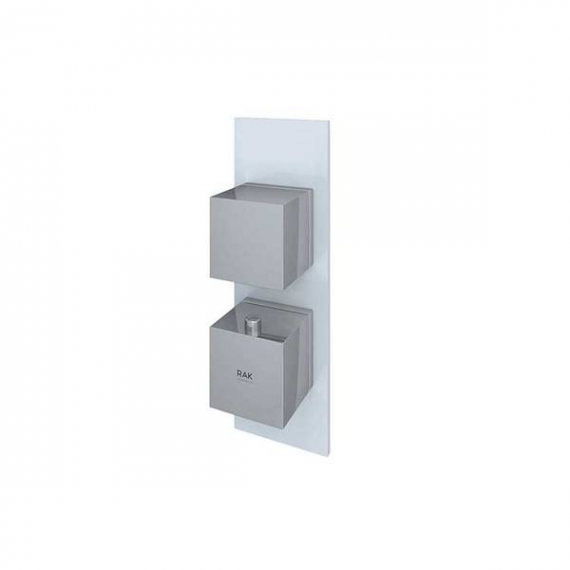 RAK-Feeling Square Single Outlet Thermostatic Concealed Shower Valve in White