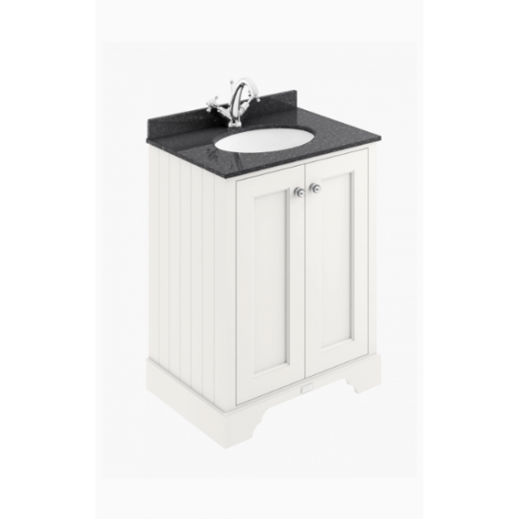 Bayswater 600mm 2-Door Basin Cabinet - Pointing White