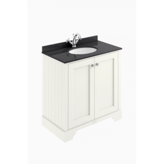 Bayswater 800mm 2-Door Basin Cabinet - Pointing White