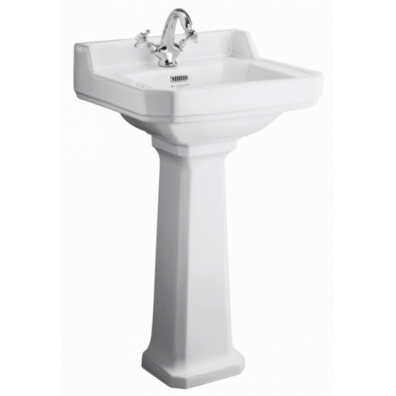 Bayswater Fitzroy 500mm Basin 1 Tap Hole - White Ceramic