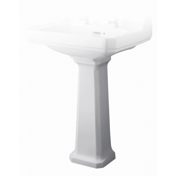 Bayswater Fitzroy Comfort Height Full Pedestal - White Ceramic