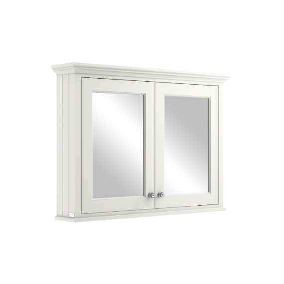Bayswater 1050mm Mirror Wall Cabinet - Pointing White
