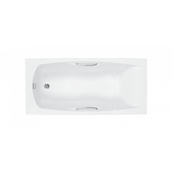 Carron Imperial Twin Grip Rectangular 1400 x 700mm Single Ended Carronite Reinforced Bath