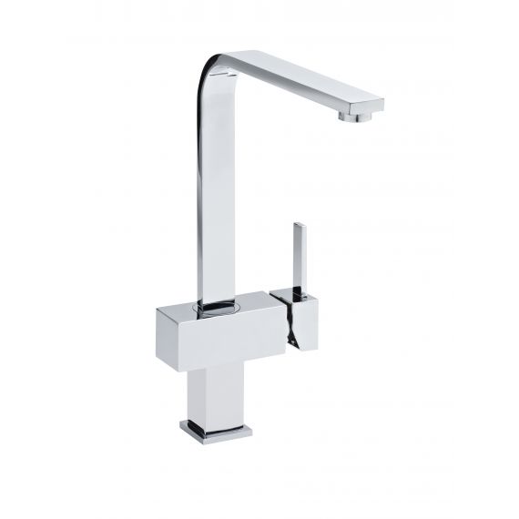 Nuie Square Single Lever Side Action Mixer Tap Chrome 