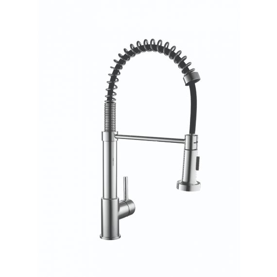 Kartell Flex Kitchen Sink Mixer Tap With Pull Out Spray Chrome