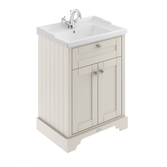 Hudson Reed Old London Timeless Sand 600mm Cabinet & Basin (1TH)