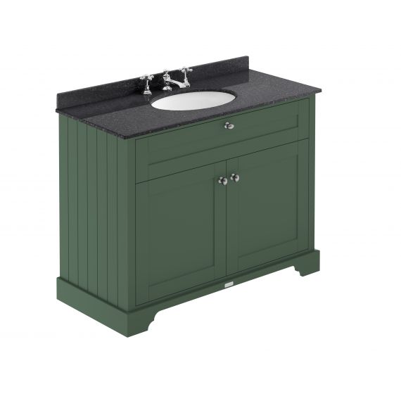 Hudson Reed 1000mm Cabinet & Marble Top (3TH) Hunter Green LOF879