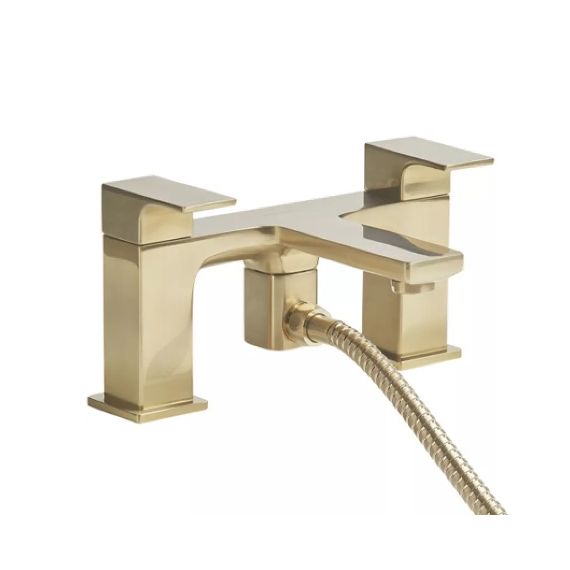 Roper Rhodes Metric Deck Mounted Bath Shower Mixer - Brass - T394204