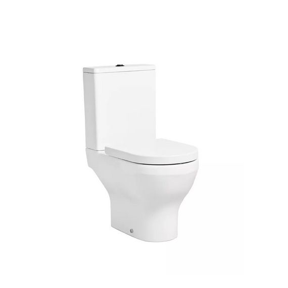 Tavistock Micra Evo Close Coupled Open Back WC Pan With Contactless Flush and Slim Sandwhich Seat - P950S C950S-SEN DC14037