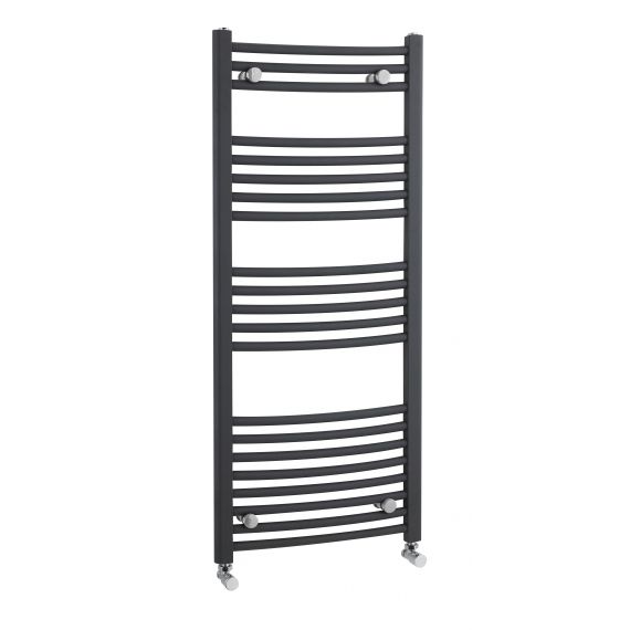 Nuie Curved Heated Ladder Rail Anthracite 1150 x 500mm