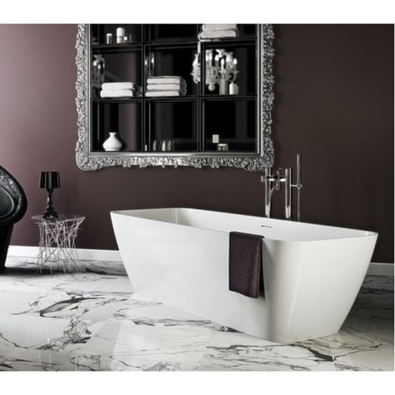 Clearwater Vicenza Piccolo 1600 x 750mm Natural Stone Freestanding Bath N6D