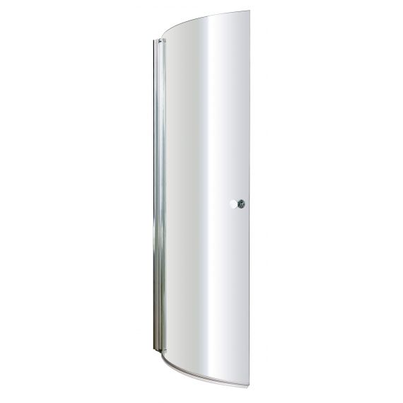 Nuie Curved P-Bath Screen with Knob