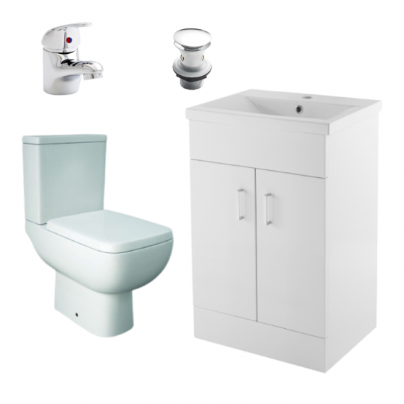 Nomad Series 600 Furniture Suite Package With 500mm Vanity Unit