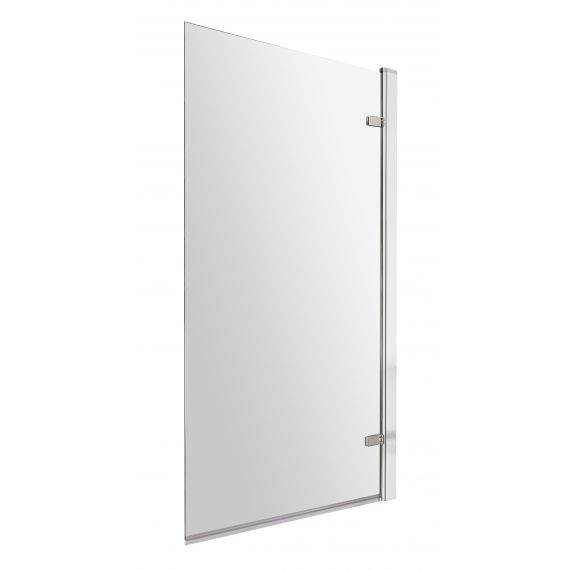 Nuie Square Hinged Bath Screen - 8mm