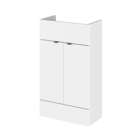 Hudson Reed Fusion White Gloss 500mm Vanity Unit - Compact