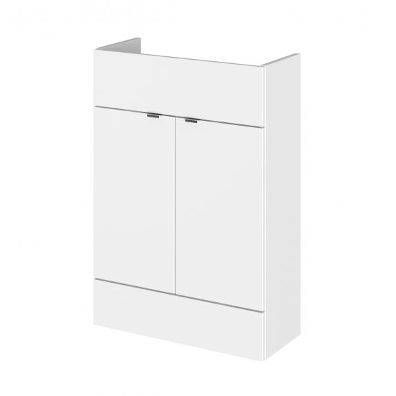 Hudson Reed Fusion Gloss White 600mm Vanity Unit - Compact