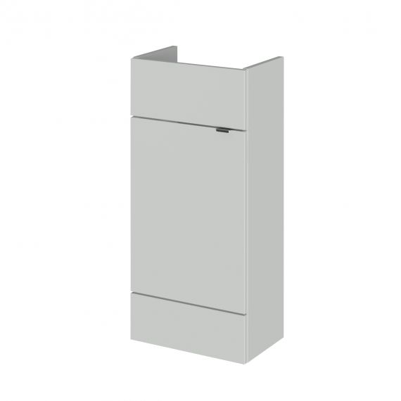 Hudson Reed Fusion Gloss Grey Mist 400mm Vanity Unit - Compact