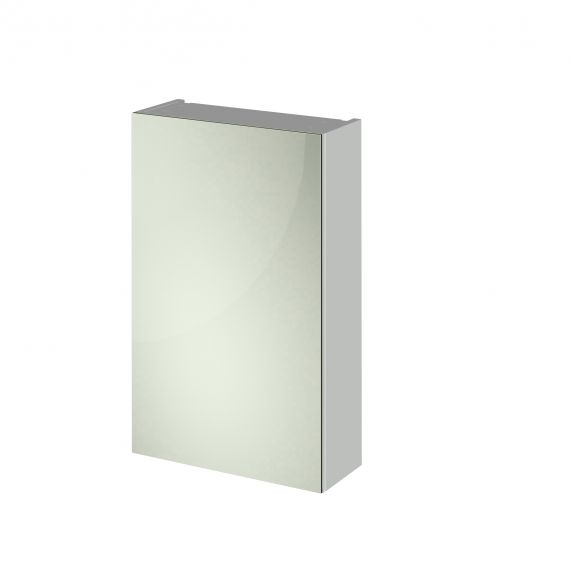 Nuie Gloss Grey Mist 450mm Mirror Cabinet