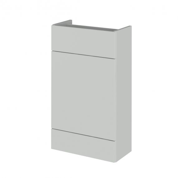 Hudson Reed Fusion Gloss Grey Mist 500mm WC Unit - Compact
