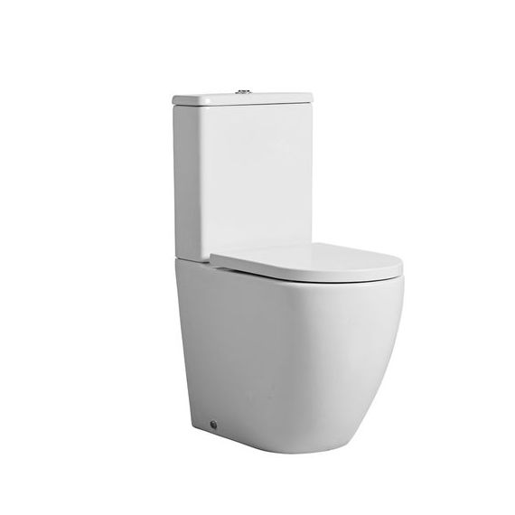 Tavistock Orbit Rimless Fully Enclosed Comfort Height Close Coupled Toilet With Seat