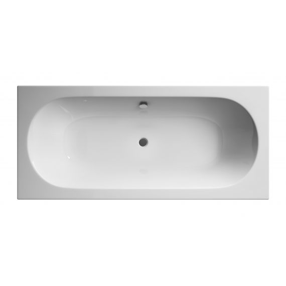 Hudson Reed Eternalite Round Double Ended Bath 1700 x 750mm White BDE010