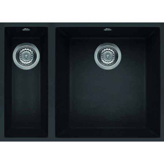 Reginox Quadra 150 Black 1.5 Bowl Granite Sink 