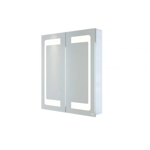 RAK-Aphrodite 600x700 LED Illuminated Mirrored Recessable Cabinet with demister,shavers socket and infra red switch