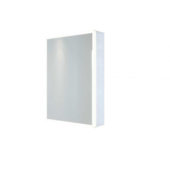 RAK-Pisces 500x700 LED Illuminated Mirrored Cabinet with demister,shavers socket and infra red switch