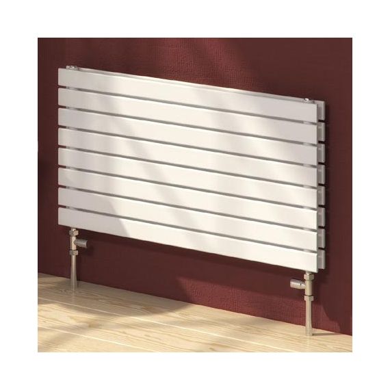 Reina Double Rione White Heated Radiator 550x600mm RND-RNE600D