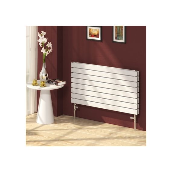 Reina Rione Double White Heated Radiator 550 x 800mm RND-RNE800D