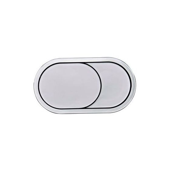 Roper Rhodes Oval Flush Button for Furniture - Chrome