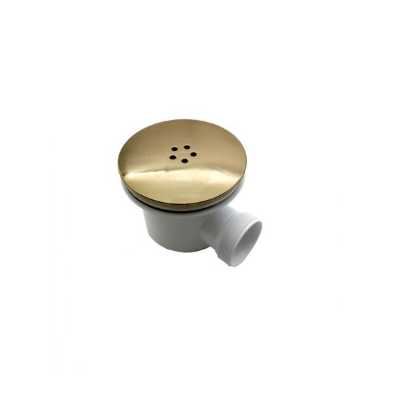 Scudo 90mm Fast Flow Waste 40mm Trays Only BRUSHED BRASS S0061