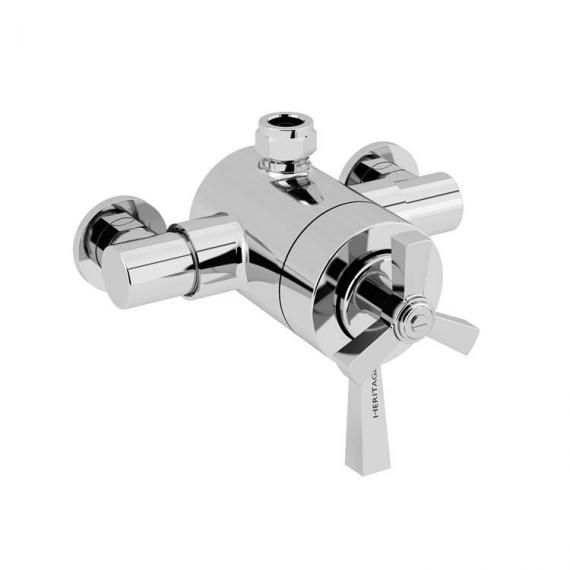 Heritage Gracechurch Exposed Thermostatic Shower Valve with Top Outlet